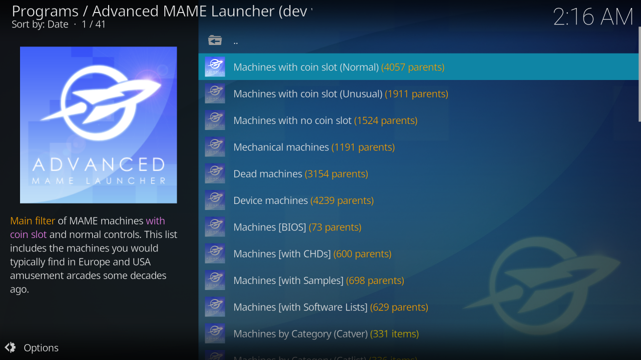 advanced launcher for kodi